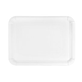 Paper Tray Rectangular shape White 20x27 cm (100 Units) 