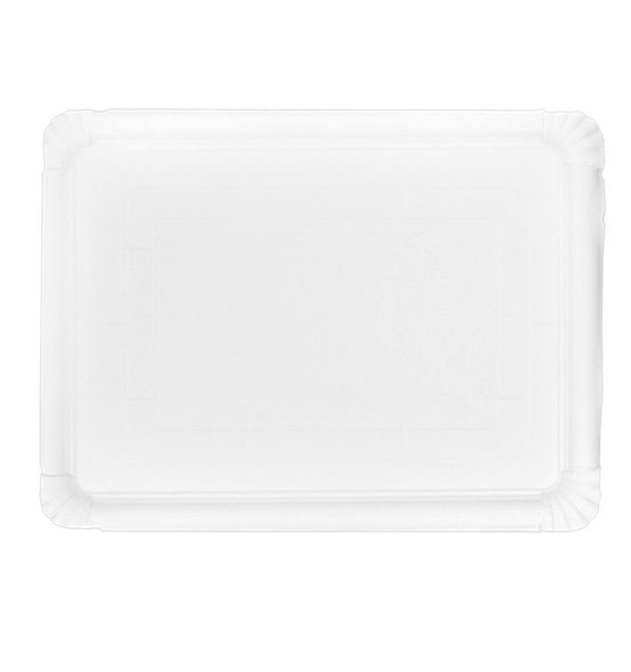 Paper Tray Rectangular shape White 34x42 cm (200 Units) Paper Tray Rectangular shape White 34x42 cm (200 Units)