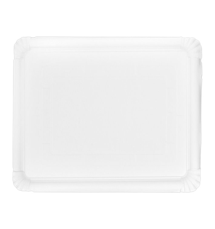 Paper Tray Rectangular shape White 31x38 cm (200 Units) Paper Tray Rectangular shape White 31x38 cm (200 Units)