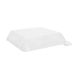 Plastic Lid PET Clear 14,1x14,1cm (100 Units) 