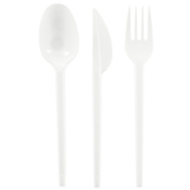 Plastic Cutlery kit PS Fork, Knife and Spoon (25 Units)