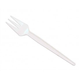 Plastic Fork "Sierra" PS White 13,5cm (1.000 Units)