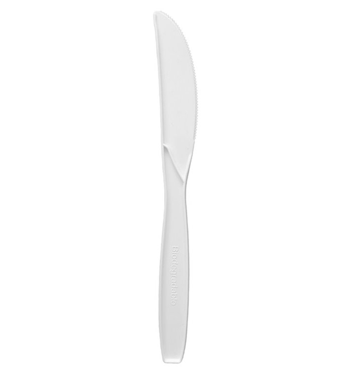 Cornstarch Knife White 18cm (50 Units) 