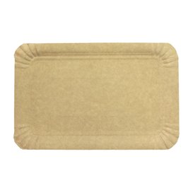 Paper Tray Rectangular shape Kraft 14x21 cm (100 Units) 