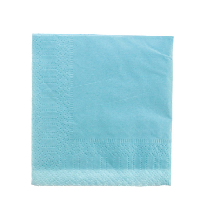 Paper Napkin Edging Light Blue 20x20 2C (6000 Units)
