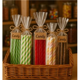 Plastic Bag Cellophane PP 4x25cm G-130 (100 Units)