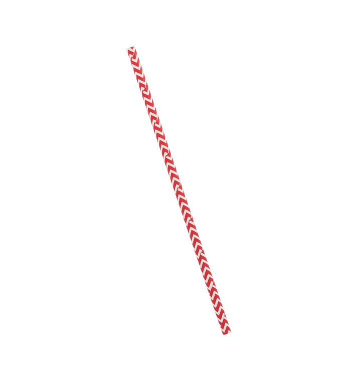 Paper Straw Straight Red and White Ø0,6cm 20cm (6000 Units) Paper Straw Straight Red and White Ø0,6cm 20cm (6000 Units)