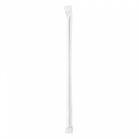 Paper Straw Straight White Wrapped Ø0,6cm 19,7cm (3000 Units)