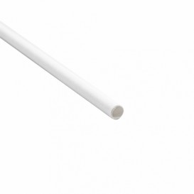 Paper Straw Straight White Wrapped Ø0,6cm 19,7cm (3000 Units)