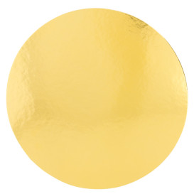 Paper Cake Circle Gold and White 18cm (1200 Units)
