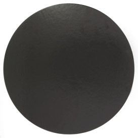 Paper Cake Circle Black 18cm (1200 Units)