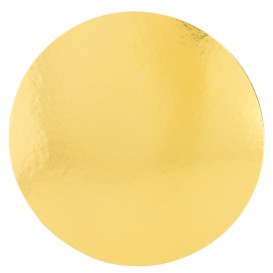 Paper Cake Circle Gold and White 32cm (100 Units) 