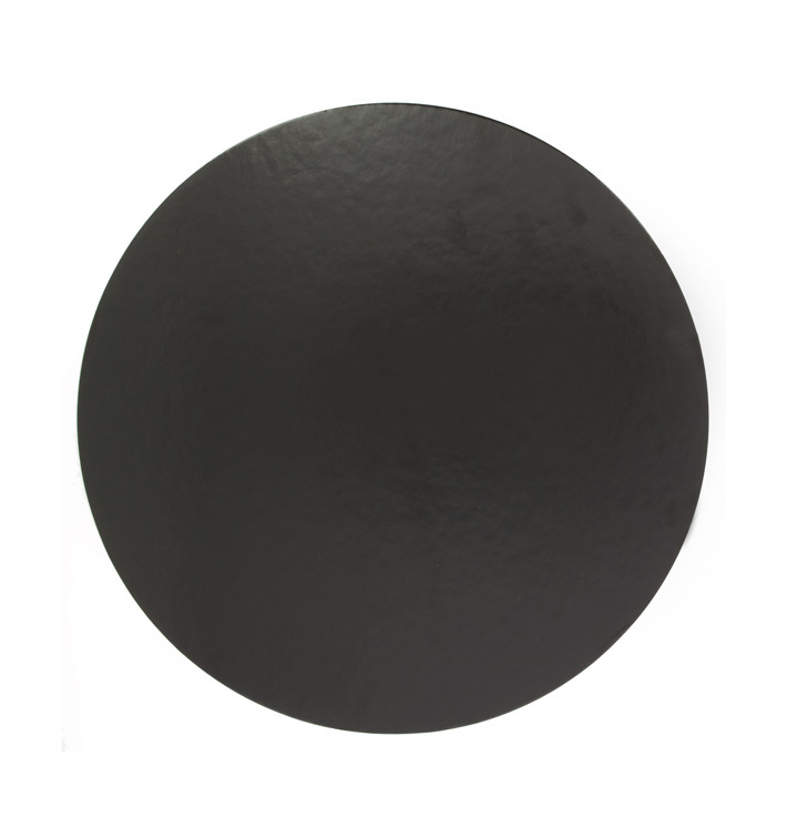 Paper Cake Circle Black 28cm (400 Units)