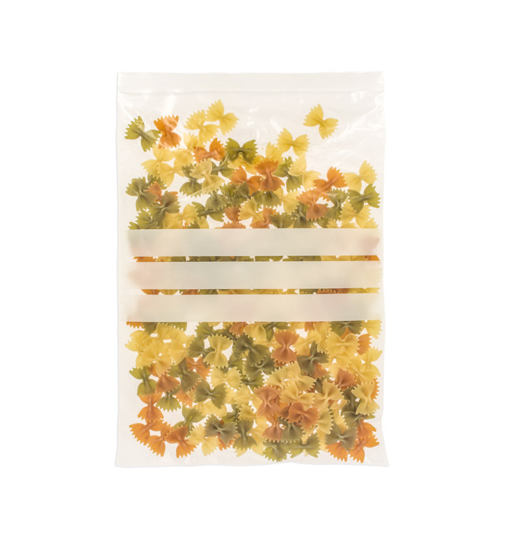 Plastic Zip Bag Autoseal Write-On Block 25x35cm G-160 (1000 Units) Plastic Zip Bag Autoseal Write-On Block 25x35cm G-160 (1000 Units)