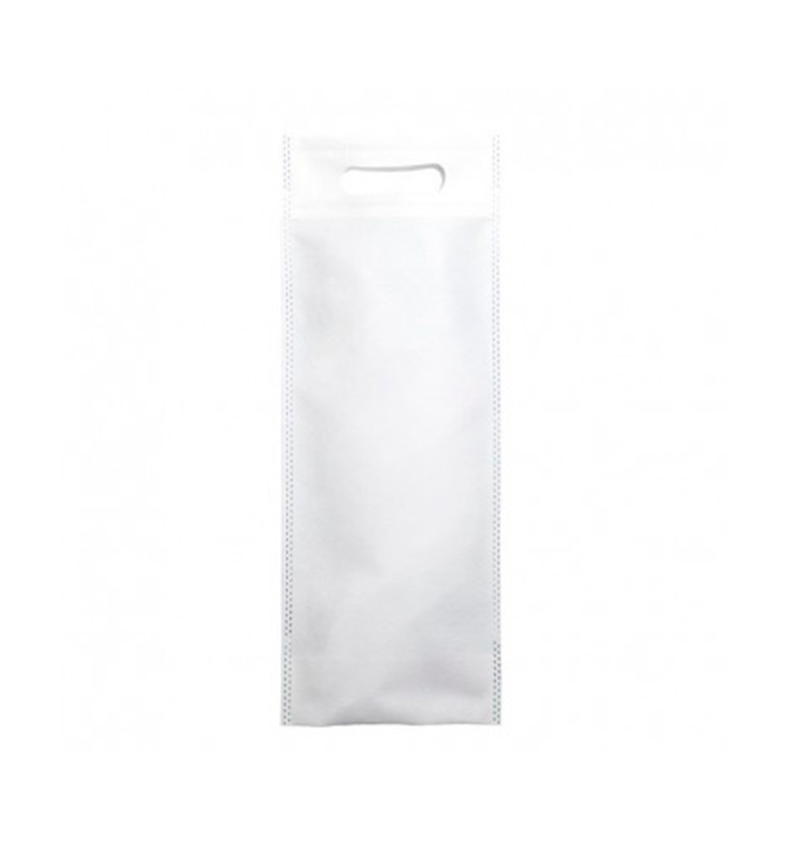 Non-Woven Bag with Die-cut Handles White 17+10x40cm (200 Units)