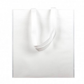 Non-Woven Bag with Short Handles White 38x42cm (25 Units)