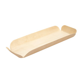 Wood Backing Tray Rectangular 22x8x2 cm (50 Units) 