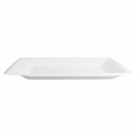 Paper Plate Biocoated White Square 18cm (20 Units) 