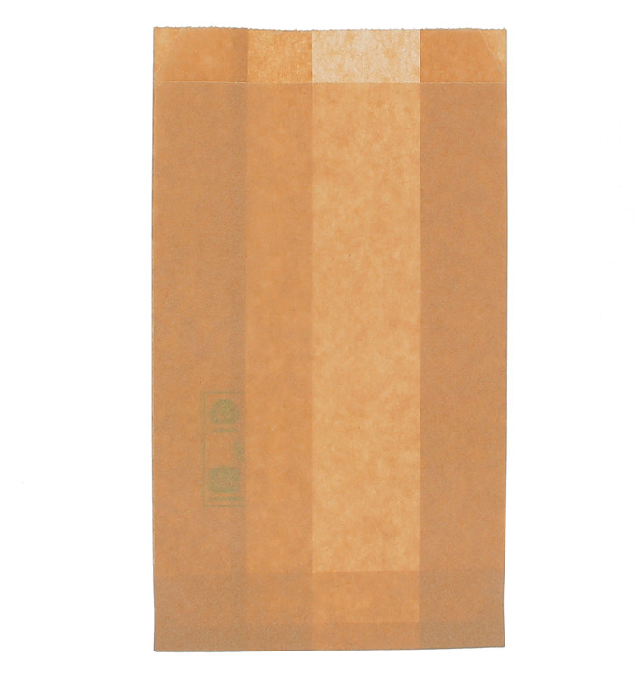 Paper Burger Bag Grease-Proof Burger Design Kraft 12+6x20cm (250 Units) Paper Burger Bag Grease-Proof Burger Design Kraft 12+6x20cm (250 Units)