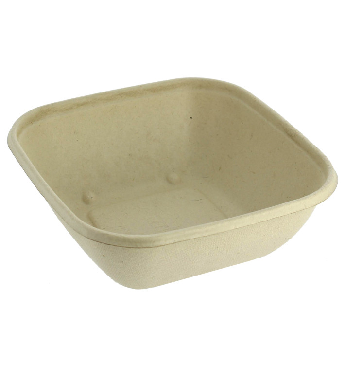 Sugarcane Bowl PLA 750ml 17x17x5cm (50 Units) Sugarcane Bowl PLA 750ml 17x17x5cm (50 Units)