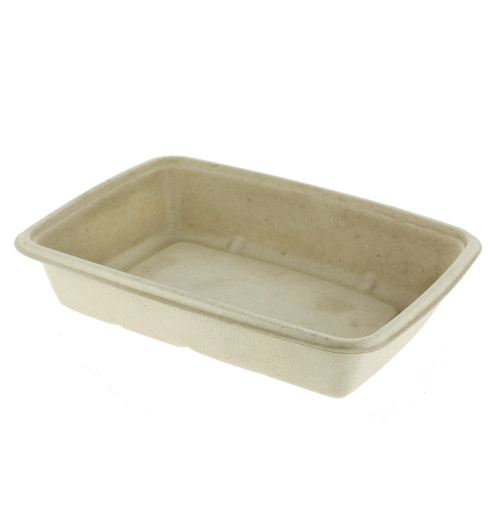 Sugarcane Container PLA 950ml 23x16,5x5cm (75 Units) Sugarcane Container PLA 950ml 23x16,5x5cm (75 Units)