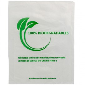 Plastic Bag 100% Biodegradable 35x48cm (100 Units)