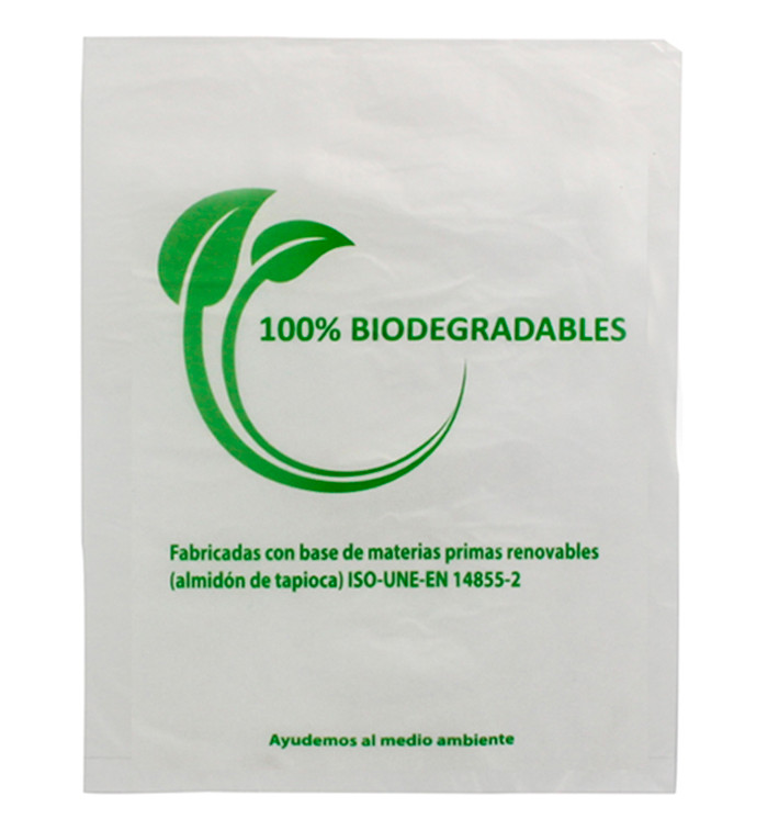 Plastic Bag 100% Biodegradable 35x48cm (100 Units) Plastic Bag 100% Biodegradable 35x48cm (100 Units)