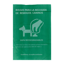 Plastic bag for dog droppings 100% bio 18x26cm (100 units)