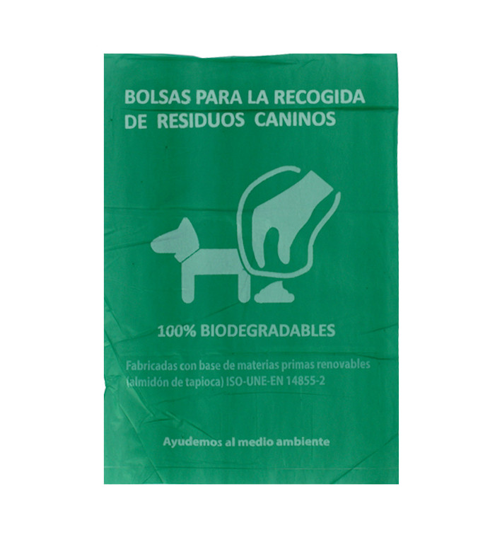 Plastic bag for dog droppings 100% bio 18x26cm (100 units)