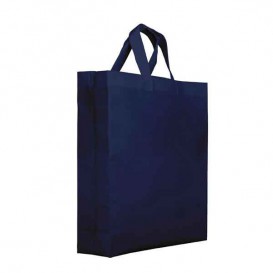 Non-Woven PREMIUM Bag with Short Handles Navy Blu 25+10x30cm (200 Units)