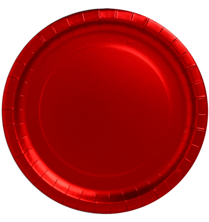 Paper Plate Round Shape "Party" Red Ø34cm (45 Units) Paper Plate Round Shape "Party" Red Ø34cm (45 Units)