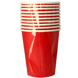 Paper Cup Red 9Oz/240ml Party (10 Units)