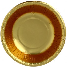 Paper Bowl "Party" Gold Ø16cm (6 Units)