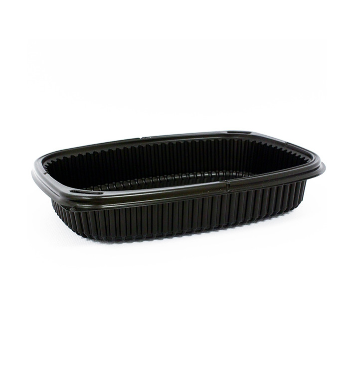 Plastic Container PP Rectangular Shape 1250ml 25,5x18,9x4,5cm (320 Units) Plastic Container PP Rectangular Shape 1250ml 25,5x18,9x4,5cm (320 Units)