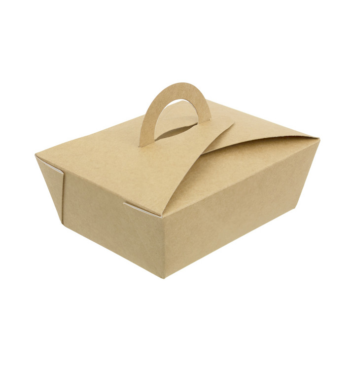 American Box with handles "Doggy Bag" Kraft 12x9x5cm (25 Units) American Box with handles "Doggy Bag" Kraft 12x9x5cm (25 Units)