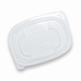 Plastic Lid Translucent Container PP 400/600ml 19x14x2cm (480 Units)