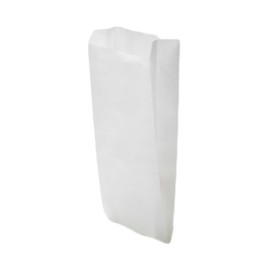 Paper Food Bag White 14+7x24cm (250 Units) 