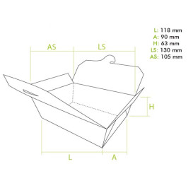 American Box Small Kraft 11,8x9x6,3cm (25 Units)