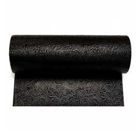 Non-Woven PLUS Tablecloth Roll Black 1,2x50m P40cm (1 Unit) 