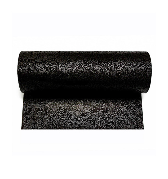 Non-Woven PLUS Tablecloth Roll Black 1,2x50m P40cm (1 Unit) Non-Woven PLUS Tablecloth Roll Black 1,2x50m P40cm (1 Unit)