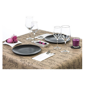 Pre-Cut Paper Tablecloth Buen Provecho 37g 1x1m (400 Units)