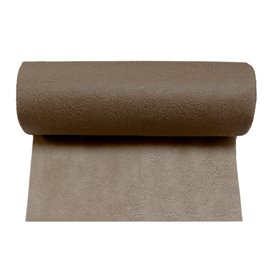 Non-Woven PLUS Tablecloth Roll Brown 1,2x45m P40cm (1 Unit) 