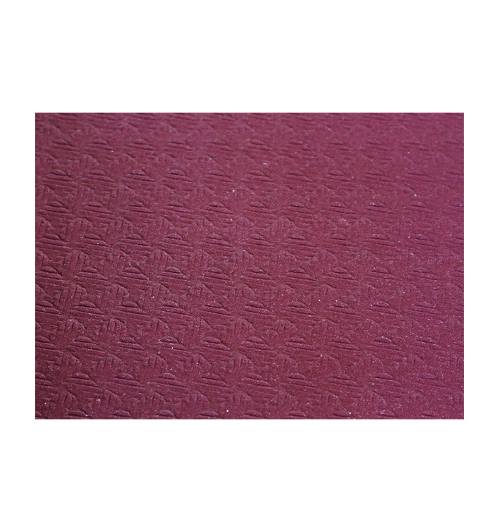 Pre-Cut Paper Tablecloth Burgundy 40g 1,2x1,2m (300 Units) Pre-Cut Paper Tablecloth Burgundy 40g 1,2x1,2m (300 Units)