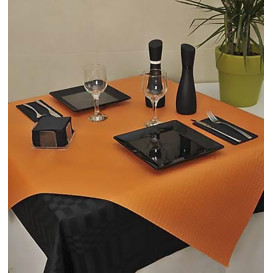 Pre-Cut Paper Tablecloth Orange 40g 1,2x1,2m (300 Units)  