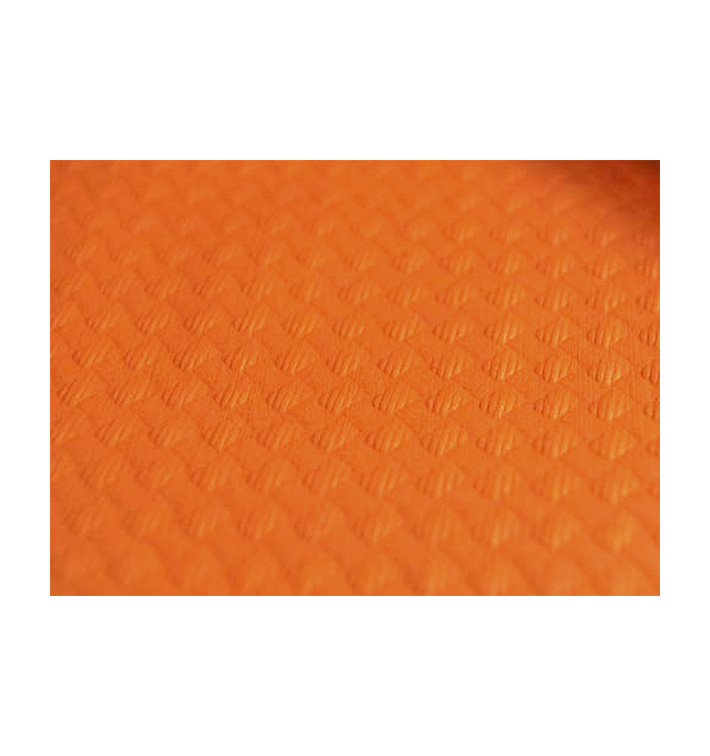 Pre-Cut Paper Tablecloth Orange 40g 1,2x1,2m (300 Units) Pre-Cut Paper Tablecloth Orange 40g 1,2x1,2m (300 Units)