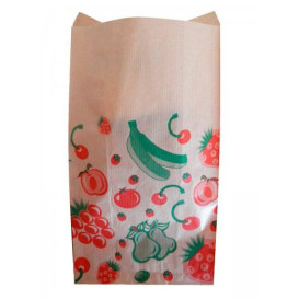 Paper Food Bag Fruit Design 22+12x36cm (100 Units)  