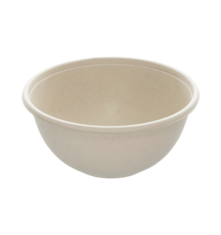 Sugarcane Bowl "Buddha" 1000ml Ø17x8cm (75 Units) Sugarcane Bowl "Buddha" 1000ml Ø17x8cm (75 Units)