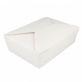 Paper Take-out Container "American" White 19,7x14x6,4cm 1980ml (50 Units) 