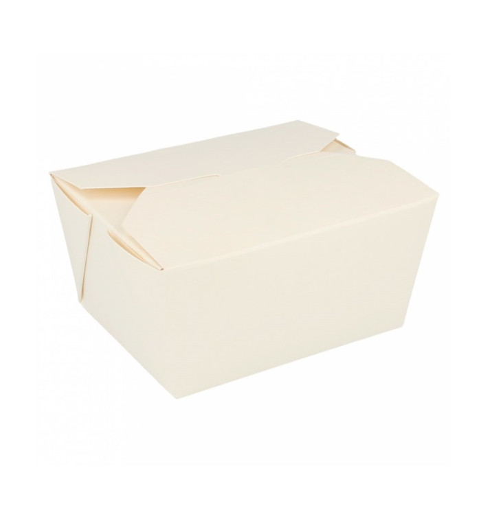 Paper Take-out Container "American" White 19,7x14x9cm 2880ml (40 Units) Paper Take-out Container "American" White 19,7x14x9cm 2880ml (40 Units)