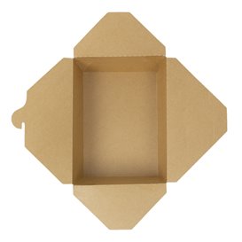 Paper Take-out Container "American" Natural 21,7x21,7x6cm 2910ml (140 Units) 